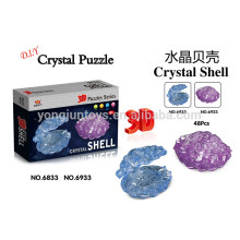 Prety gift DIY crystal 3D puzzle shell 48PCS